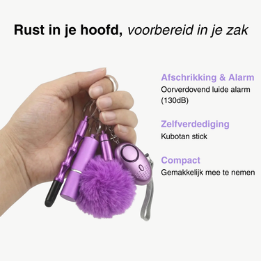 Safebestie Keychain Purple