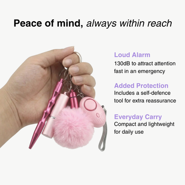 Safebestie Keychain Pink