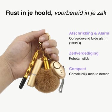 Safebestie Keychain Gold