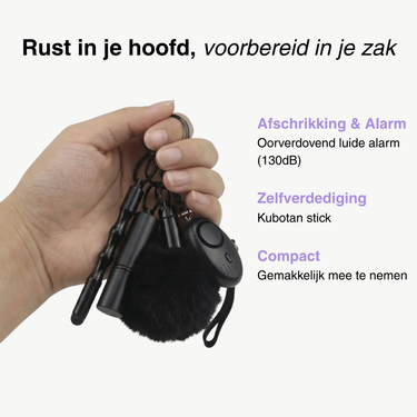 Safebestie Keychain Black